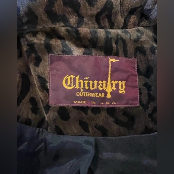 CHIVALRY Vintage De Ball Velvet Animal Print Coat 🐆🧥 - Picture 6 of 11